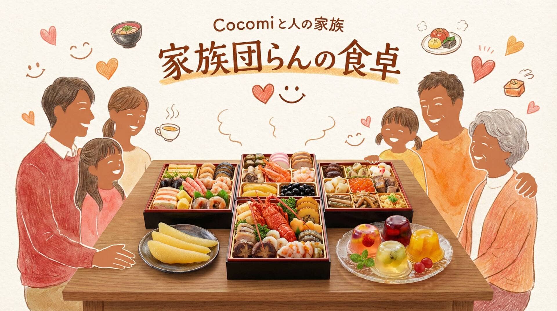 Cocomiと家族が囲む食卓