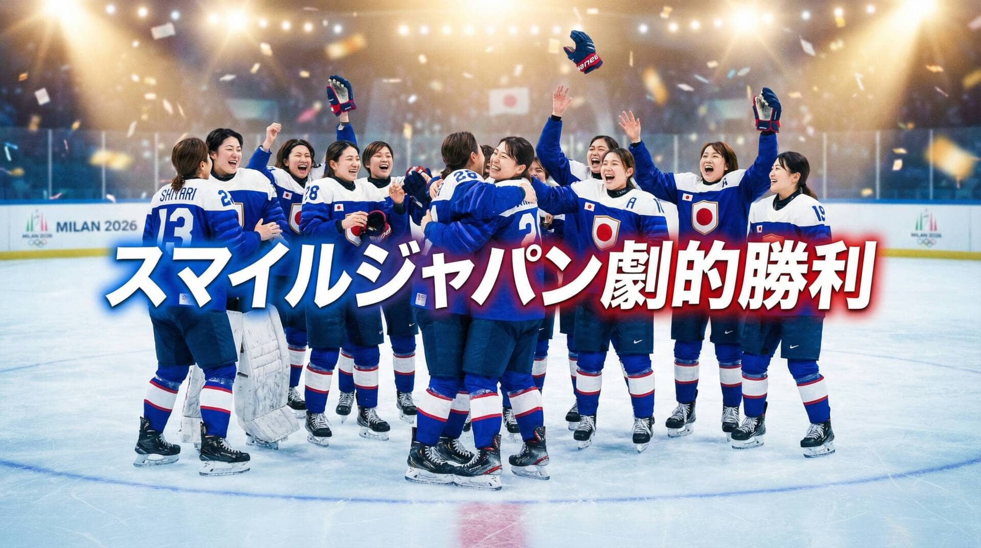 ミラノ五輪で劇的な勝利を飾ったアイスホッケー女子日本代表「スマイルジャパン」