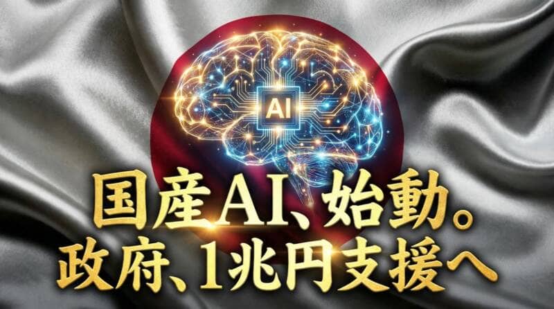 国産AI開発に政府が1兆円を投入