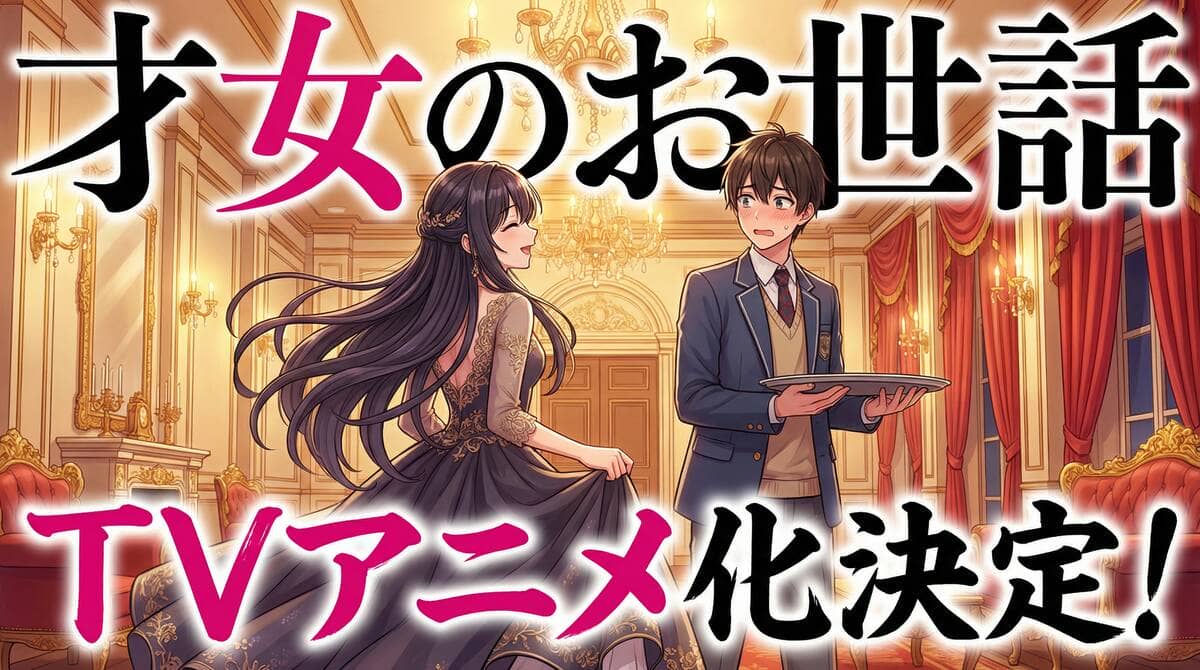 『才女のお世話』TVアニメ化決定!のテキスト入りアイキャッチ画像
