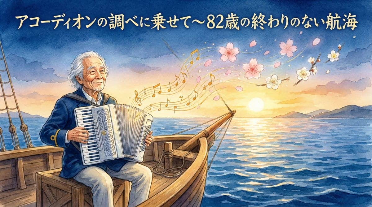 アコーディオンの調べに乗せて〜82歳の終わりのない航海 アイキャッチ画像
