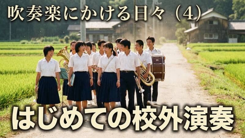 吹奏楽にかける日々(4)はじめての校外演奏…地域に響く交流の歌声