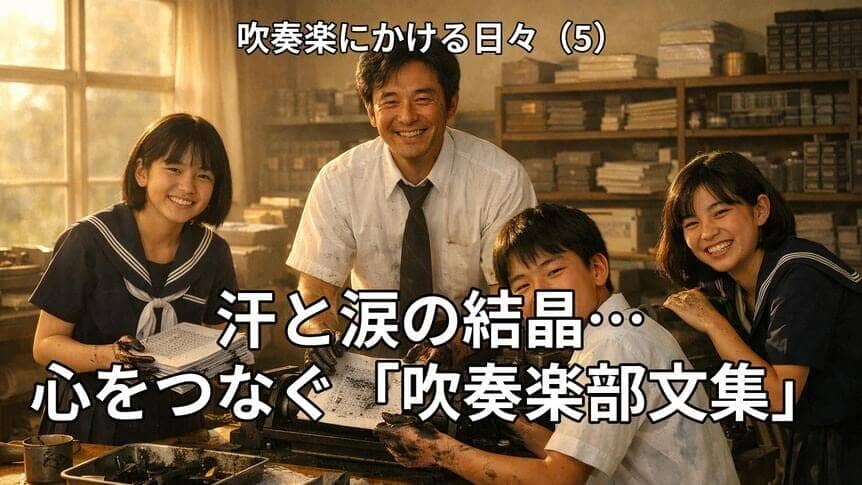 汗と涙の結晶…心をつなぐ「吹奏楽部文集」【吹奏楽にかける日々・第1部⑤】